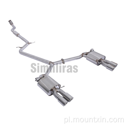 System zmodyfikowany rur wydechowych Audi A5 B8